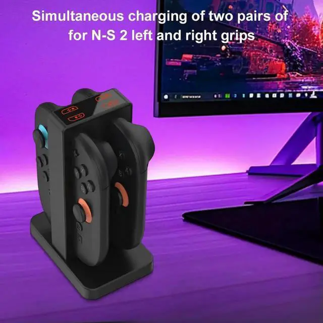 Alt view image 3 of 4 - Controller Charger Charging Dock Magnetic Controller Charger Stand Station for Nintendo Switch2 Accessories