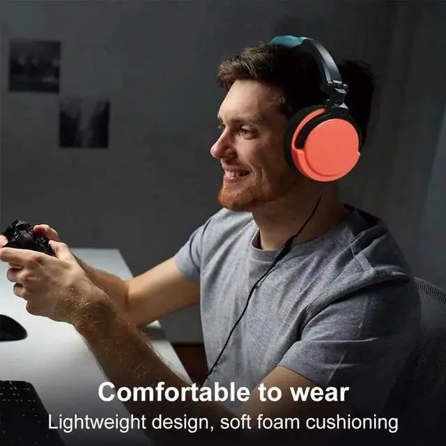 Alt view image 4 of 4 - Wired Gaming Headphones with Microphone Volume Control Over-Ear Headphones Game Headset for Switch2/OLED 5 XBOX PC