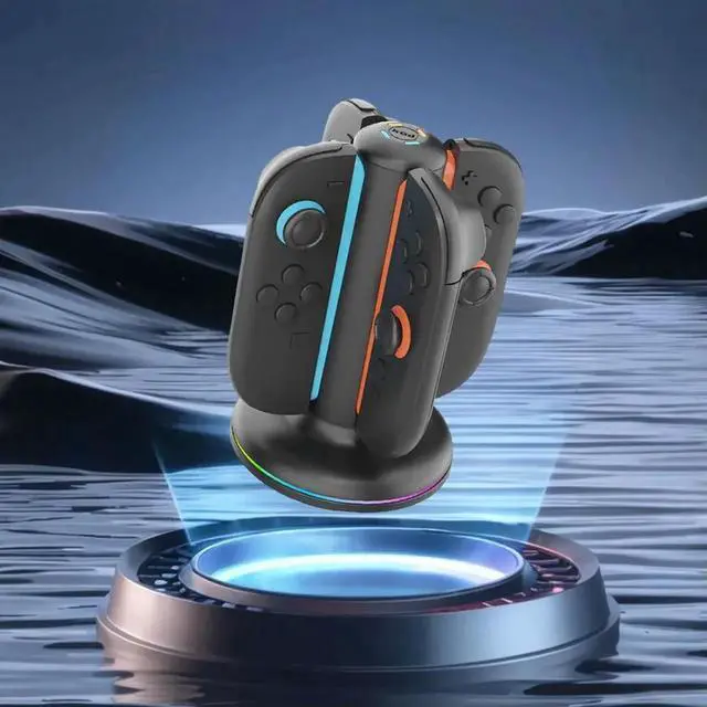 Alt view image 4 of 4 - Controller Charger Magnetic Controller Charger Stand Station Magnetic Charger Station for Nintendo Switch2 Joy-Con Accessories