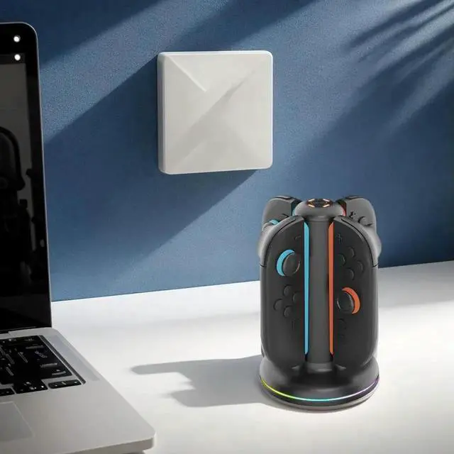 Alt view image 3 of 4 - Controller Charger Magnetic Controller Charger Stand Station Magnetic Charger Station for Nintendo Switch2 Joy-Con Accessories