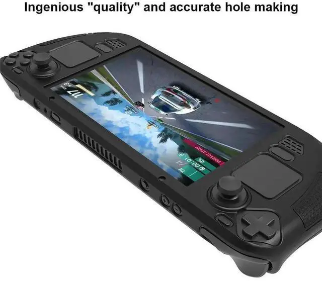 Alt view image 2 of 4 - Silicone Console Housing Anti Slip Soft Shell Protective Case Cover with Foldable Bracket Replacement Accessories for Steam Deck