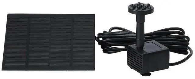 Alt view image 3 of 4 - 1.5W Solar Fountain with Panel Water Pump Energy Saving Solar Floating Water Fountain Pump 200L/H for Outdoor Fish Tank Aquarium