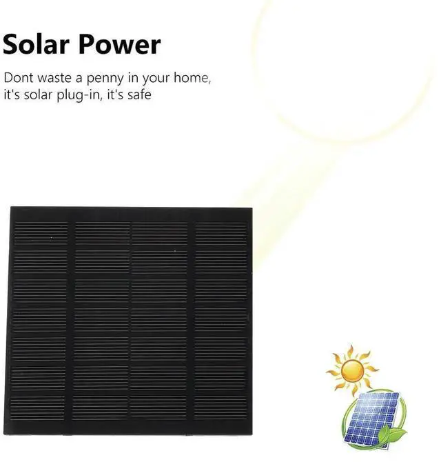 Alt view image 2 of 4 - 1.5W Solar Fountain with Panel Water Pump Energy Saving Solar Floating Water Fountain Pump 200L/H for Outdoor Fish Tank Aquarium
