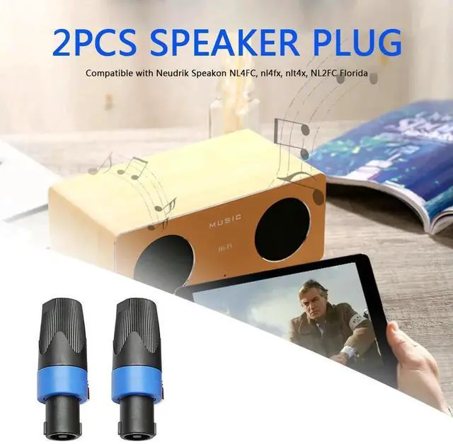 Alt view image 4 of 4 - Audio Speaker Plug Connectors Outdoor Music Listening Supplies 2/10x 4 Pole Accessories for Neutrik Speakon NL4FC