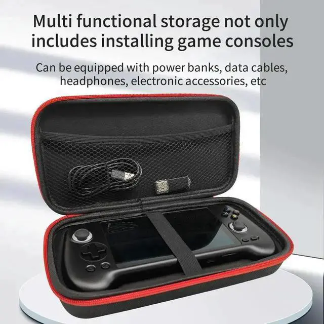 Alt view image 3 of 3 - EVA Travel Protective Case Anti-scratch Protection Case Game Console Carrying Bag for Anbernic RG556 Retro Handheld Game Console