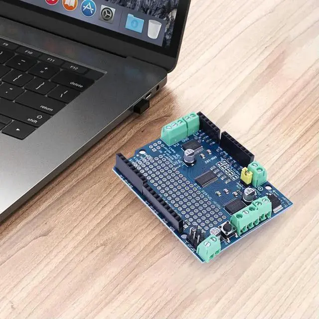 Alt view image 3 of 3 - Motor Drive Shield Board Shield V2 DC Stepper Motor Servo Drive Module IIC I2C for Robot Mega R3