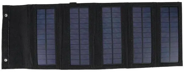 Main image of Portable Solar Panel Charger with USB Port Solar Power Bank Waterproof Foldable Solar Charger 10W 5V for Camping Power Supply