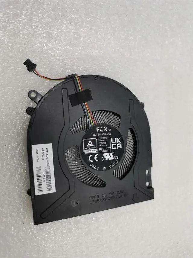 Alt view image 2 of 2 - Laptop Cooling Fan Cooler for PAVILION X360 14 INCH 2-IN-1 LAPTOP PC NS85C41 21H12 DC05V 0.5A N09477-001 FPF3 DFS5K22B056736