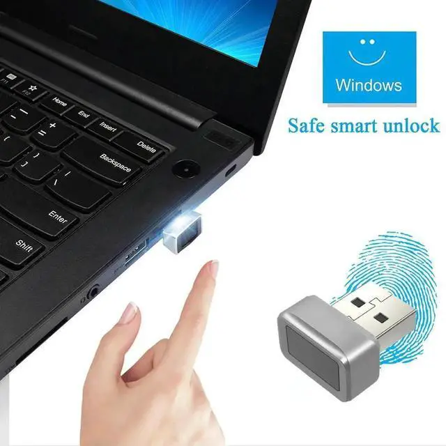 Alt view image 2 of 3 - USB Fingerprint Key Reader Anti-Spoofing Portable Security Key Hello Biometric Mini Security Key Dongle for PC Or Laptop