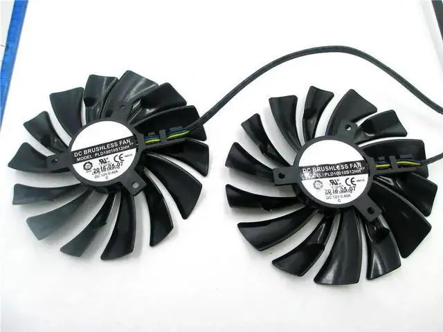 Alt view image 3 of 3 - 95MM PLD10010B12HH PLD10010S12HH Cooler Fan For Radeon R9 380 Armor 2X GTX 1060 1070 1080 TI RX 470 570 RX580 Gaming Card