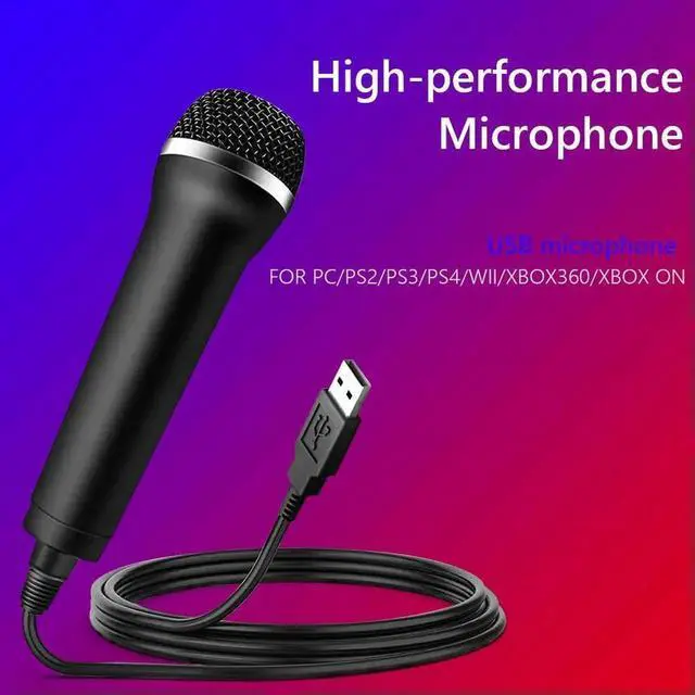Main image of Universal USB Wired Microphone Karaoke Mic for Nintendo Switch Wii PS4 Xbox PC