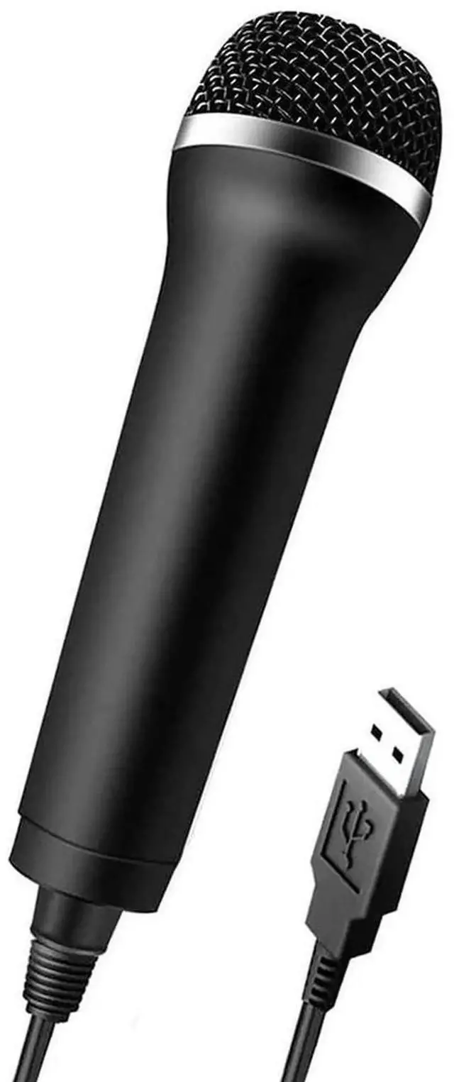 Alt view image 3 of 3 - Universal USB Wired Microphone Karaoke Mic for Nintendo Switch Wii PS4 Xbox PC