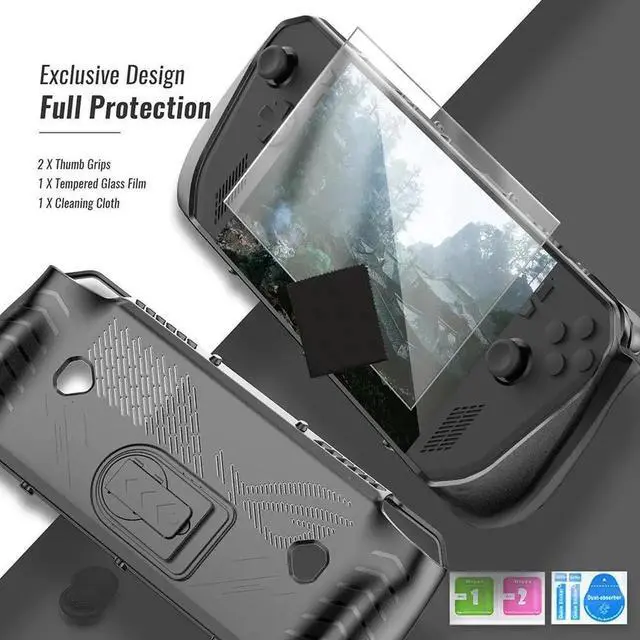 Main image of For ROG Ally X TPU Protective Skin Case Anti-Scratch with Stand Shell Sleeve Case All-round Protection Game Accessories