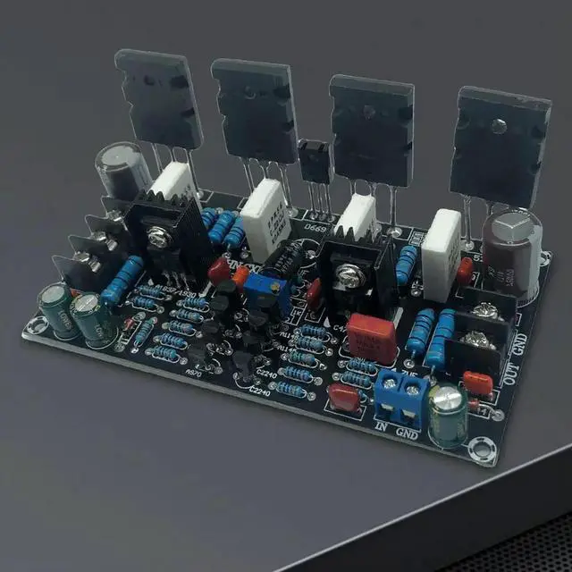 Alt view image 3 of 3 - Single Channel Amplifier Board 1943+5200 Mono Digital Sound Amplifier Module 200W for Speaker Electronic DIY Kit