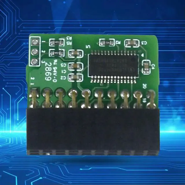 Alt view image 3 of 3 - 20Pin TPM 2.0 Module Vertical/Parallel TPM Module Encryption Security Module Board Suit for AOM-TPM-9665V TCG 2.0