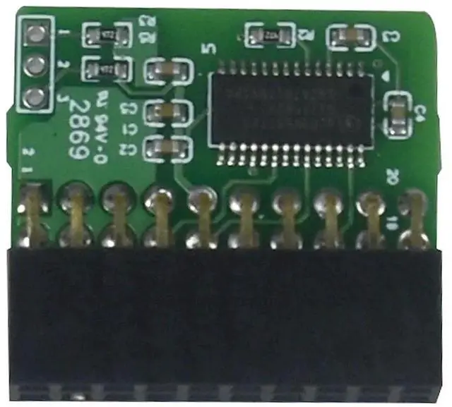 Main image of 20Pin TPM 2.0 Module Vertical/Parallel TPM Module Encryption Security Module Board Suit for AOM-TPM-9665V TCG 2.0