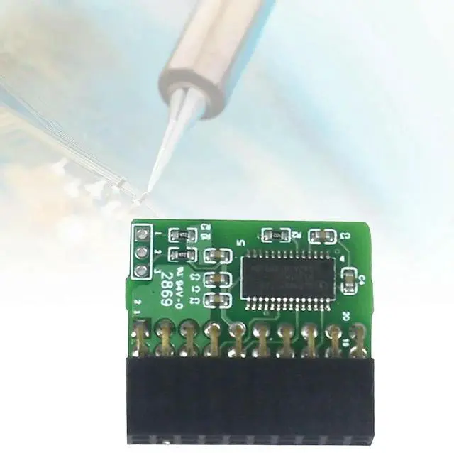 Alt view image 2 of 3 - 20Pin TPM 2.0 Module Vertical/Parallel TPM Module Encryption Security Module Board Suit for AOM-TPM-9665V TCG 2.0