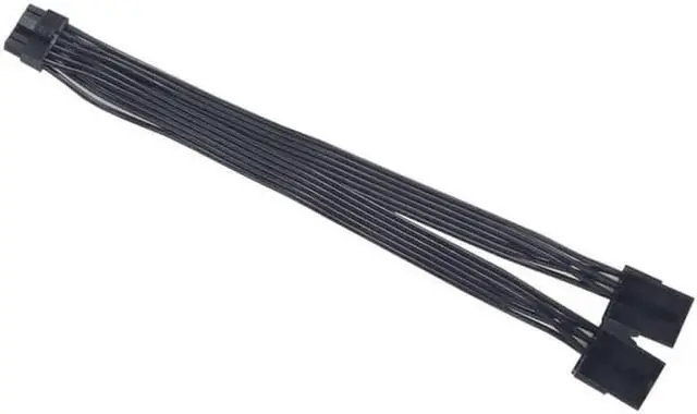 Alt view image 6 of 7 - Dual PCIe 6/8 Pin Female to Mini 12 Pin Male GPU Power Adapter Cable Compatible with NVIDIA GeForce RTX 30 Series RTX 3080 RTX 3090 GPU (8Pin)