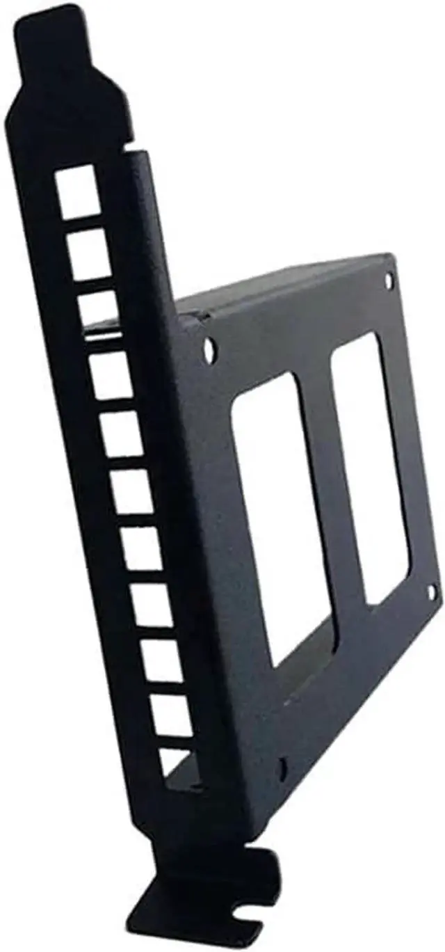 Alt view image 6 of 7 - JAENFONG Metal PCI Slot 2.5inch IDE/SATA/SSD/HDD Mounting Bracket Rear Panel Mount Bracket Hard Drive Adapter Tray Caddy with Sata Data Cable (Full w Black Cable)