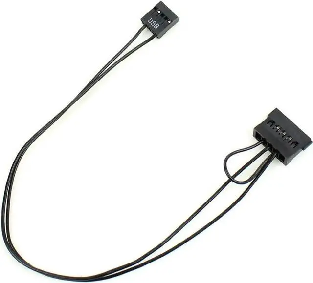 Alt view image 3 of 6 - JAENFONG 9 Pin USB Adapter to SATA SDD 2.5 Inch SDD Power Supply Cable for ITX Motherboard Main Board Notebook