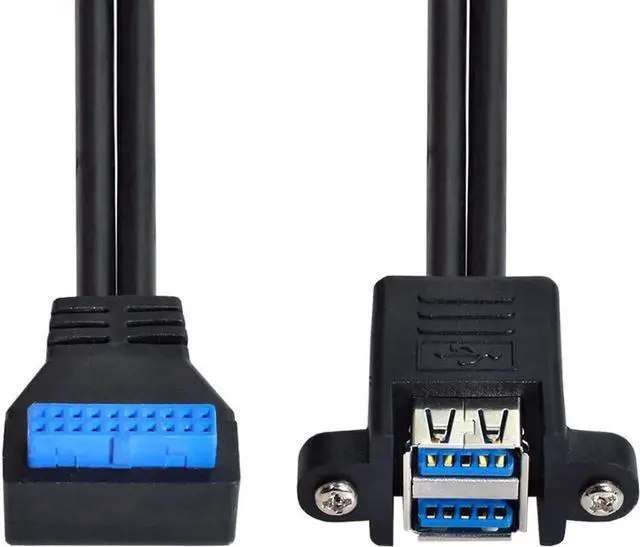 Main image of JAENFONG SB 3.0 20Pin Motherboard Header Cable USB 3.0 Cable A Male to Header Motherboard Cable