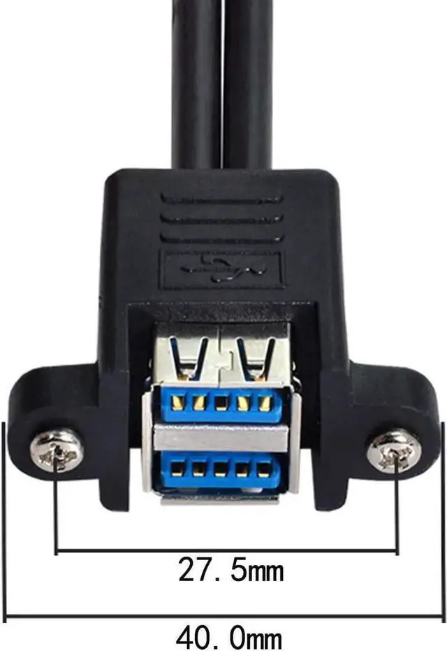 Alt view image 3 of 4 - JAENFONG SB 3.0 20Pin Motherboard Header Cable USB 3.0 Cable A Male to Header Motherboard Cable