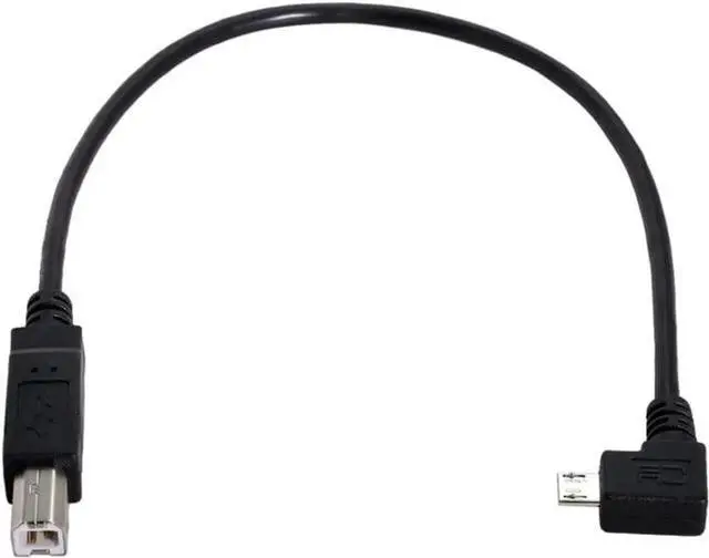 Alt view image 5 of 6 - JAENFONG 30cm 90 Degree Right Angled Micro USB OTG to Standard B Type Printer Scanner Hard Disk Cable Micro USB 5pin 2.0 Host to Standard USB-B Device