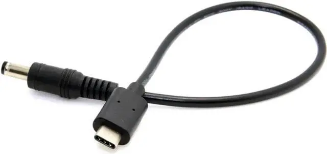 Alt view image 5 of 7 - JAENFONG USB 3.1 Type C USB-C to DC 5.5 2.5mm DC 5V Power Plug Extension Charge Cable for New MAC 20cm