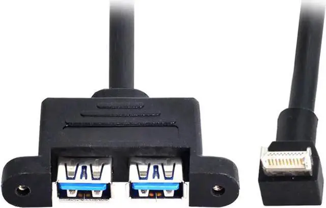 Main image of JAENFONG USB 3.0 Header Extension Cable USB 3.0 Female Panel Mount to USB 3.1 Header Cable USB Header to USB Port