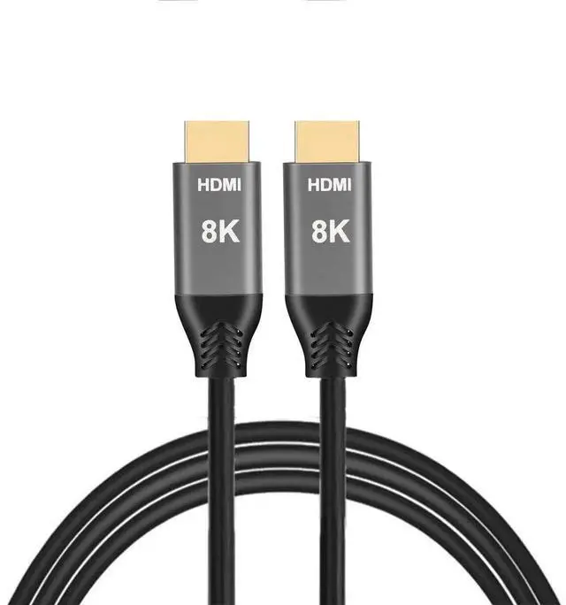 Alt view image 2 of 7 - JAENFONG  HDMI Cable 4K HDMI 2.1 48Gbs Male to Male with Ethernet 8K Ultra HD High Speed 48Gpbs HDMI Cable 8K 60hz 4K 120hz 100cm