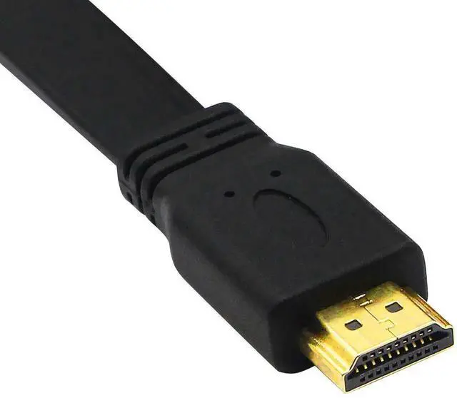 Alt view image 6 of 7 - JAENFONG  HDMI Extension Cable 1FT Flat Slim High Speed HDMI Extender Cable A Male to A Female Cord(Black)