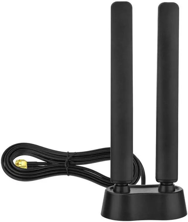 Alt view image 4 of 6 - Tri-Band WiFi 6E Antenna 6GHz 5GHz 2.4GHz 6.0dBi Gaming Omnidirectional for PC Desktop Computer PCIe WiFi 6E Card