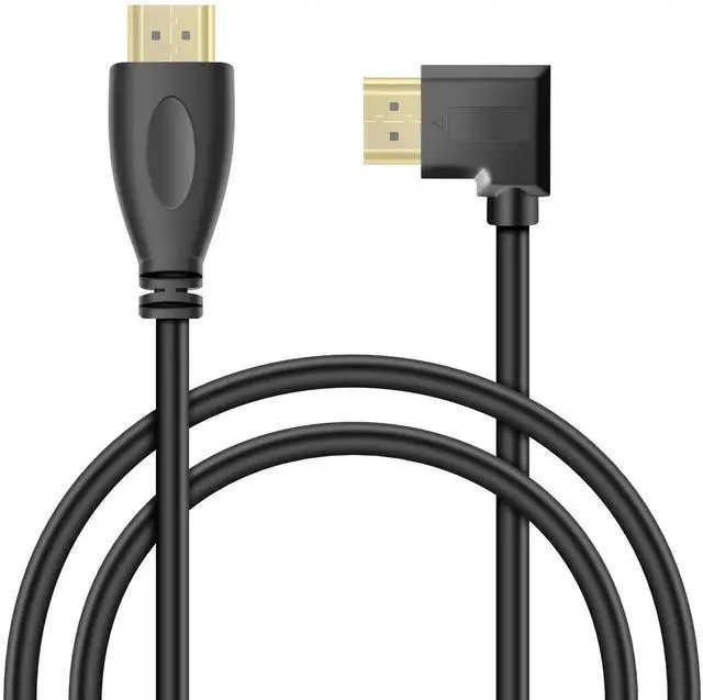 Main image of JAENFONG   90 Degree HDMI Extension Cable 3Ft Gold Plated 270 Degree Angle 4K HDMI 1.4 Cable Supports Ethernet, 3D, 4K and Audio Return (Left Angle)