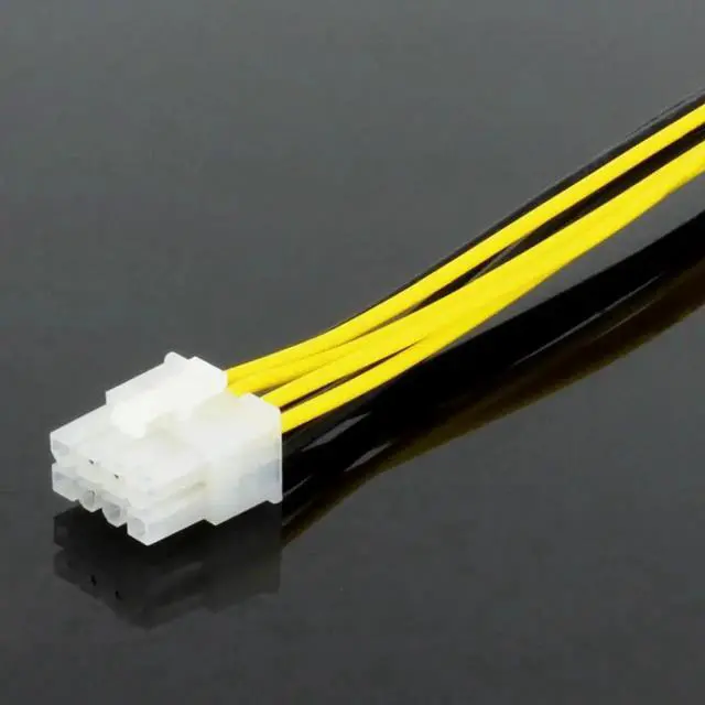 Alt view image 4 of 6 - ATX 4 Pin Female to 8 Pin Male EPS Power Cable Cord Adapter PC Motherboard CPU Power Supply Line Extension Cable