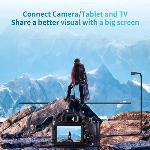 Alt view image 3 of 7 - JAENFONG Mini HDMI to HDMI Cable 2FT, 4K 60Hz Bidirectional HDMI to Mini HDMI Cable, High Speed HDMI 2.0 Male Supports HDR ARC, Compatible with Raspberry Pi Zero Camera Camcorder Graphics Card Tablet