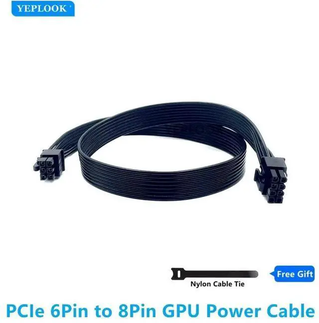 Main image of 6Pin to PCIe 8Pin GPU Power Cable ForCooler Master Silent Pro 1200W 900W 800W 700W M2 1500W 1000W 850W M1000 M850 M700 M600 PSU