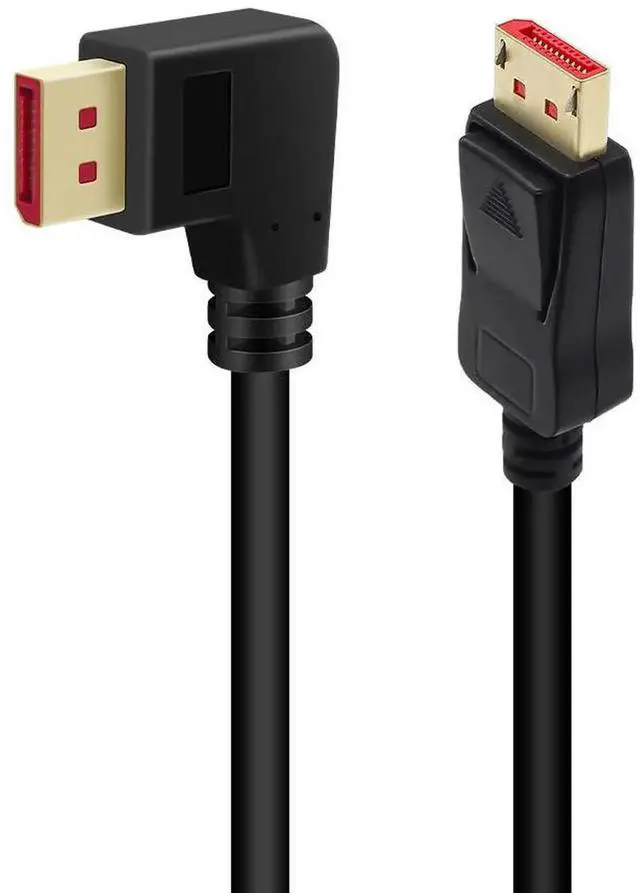 Main image of JAENFONG  8K@60Hz 90 Degree Displayport 1.4 Cable, Male to Male Right Angle DP 1.4 Cable Support 8K/60Hz, 4K/144Hz 6FT/1.8M