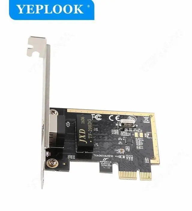 Alt view image 5 of 5 - PCI-Express 1x to Single RJ45 10/100/1000Mbps 1Gbps Gigabit Ethernet Network Card Chipset RT8111H for Desktop PC Computer TXA065