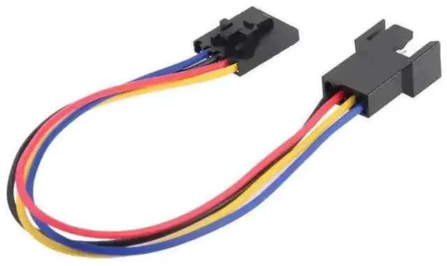 Alt view image 5 of 6 - 5Pin CPU Fan Convert Cable Splitter Extend Wire 4 Strands Line Connect Computer CPU Cooler Fan Adapter Cord 17.5cm