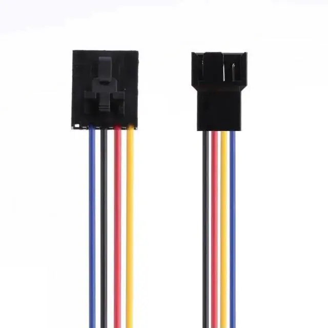 Alt view image 4 of 6 - 5Pin CPU Fan Convert Cable Splitter Extend Wire 4 Strands Line Connect Computer CPU Cooler Fan Adapter Cord 17.5cm
