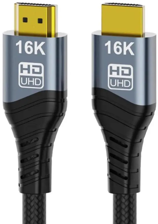 Main image of JAENFONG  Cord 16K 8K 4K UHD HDMI Type-A Male to HDMI 2.2 Male HDTV Cable 96Gbps for HDTV Desktop Laptop Monitor (50cm)