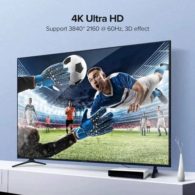 Alt view image 6 of 7 - JAENFONG  HDMI 2.0 Male to HDMI Male 4K 60hz Stretch Coiled Cable Down Angled 90 Degree for HDTV Computer Laptop Monitor