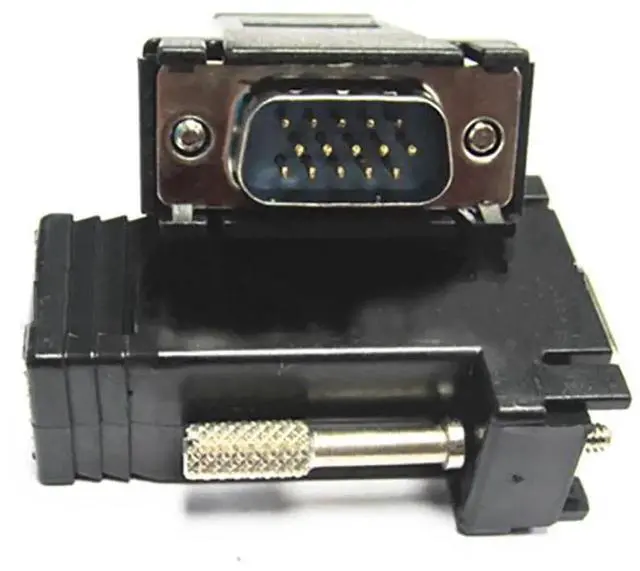Alt view image 2 of 6 - VGA to RJ45 Converter Female Male LAN CAT 5E CAT6 Network Cable Adapter Ethernet Extender PC Analog VGA Connect Plug Switch