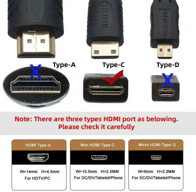 Alt view image 5 of 7 - JAENFONG  4K Cable 360 Degree Up Opposite U Shape Back Angled Micro HDMI 1.4 Male to HDMI Female Extension Adapter Converter