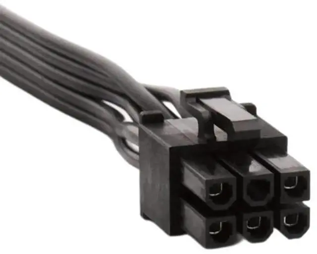 Alt view image 6 of 6 - JAENFONG Sata Cables 6-Pin Male to 3X 15-Pin Female Sata Adapter Power Supply Cable for Some Types of C.orsair Modular PSUs 20-in for C.orsair Series