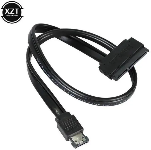Alt view image 2 of 6 - 5V 50cm ESATA to SATA7+15 Pin Hard Disk Data Cable ESATA USB to Sata 22Pin Connection Adpter Cable