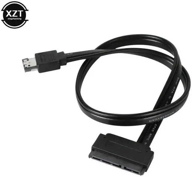 Main image of 5V 50cm ESATA to SATA7+15 Pin Hard Disk Data Cable ESATA USB to Sata 22Pin Connection Adpter Cable