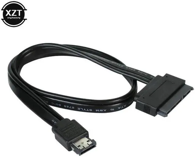 Alt view image 3 of 6 - 5V 50cm ESATA to SATA7+15 Pin Hard Disk Data Cable ESATA USB to Sata 22Pin Connection Adpter Cable
