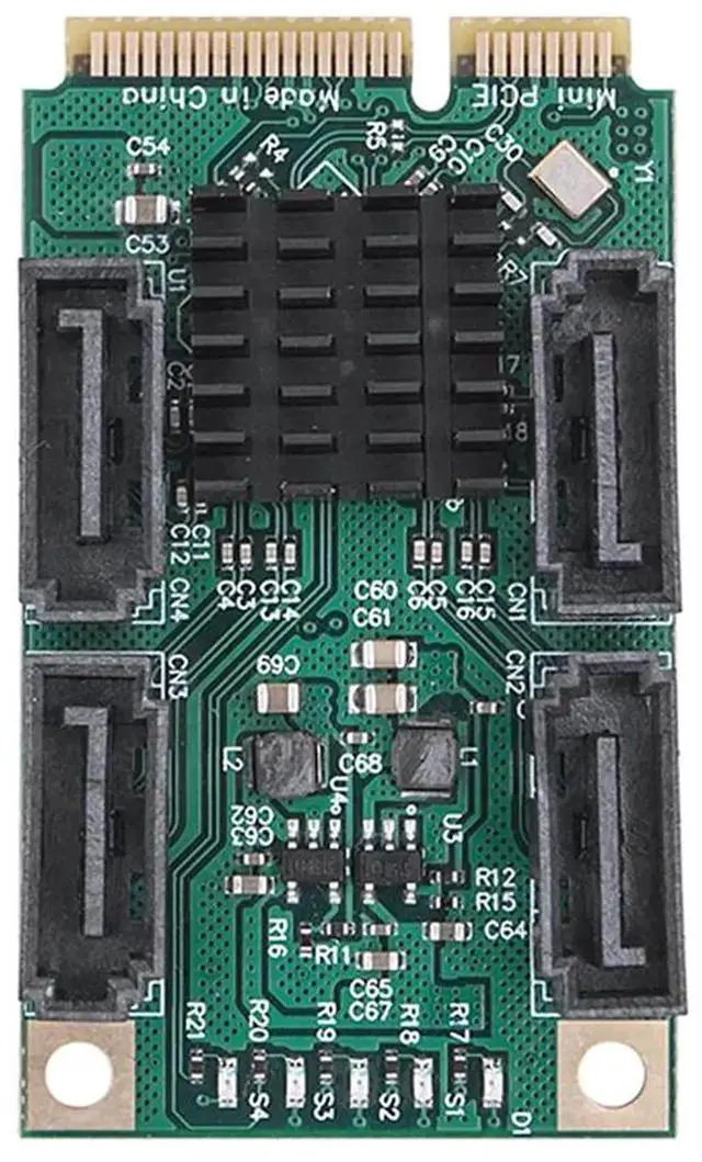 Main image of Mini PCI-E To SATA3.0 Riser Card M.2 PCI-E 2.0 Converter B+M Key SSD Adapter Card 5/2.5 Gbps 2/4 SATA 3.0