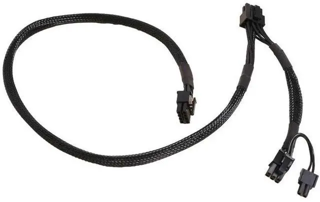 Alt view image 6 of 6 - PCIe Dual 8Pin 6+2Pin GPU Power Cable forAntec EAG 750W, 650W, 550W PRO Earthwatts Gold Semi Modular Power, Sleeved Net 60+20CM